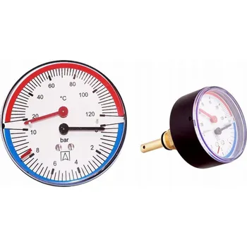 Afriso termomanometr TM80 0-10bar 1/2 AX 20-120^C (S)A