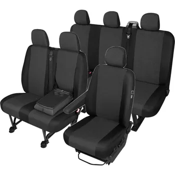 Potah sedadla AUTOPOTAH "KEGEL" IVECO DAILY ARES CERNO-SEDY SADA 9 KS