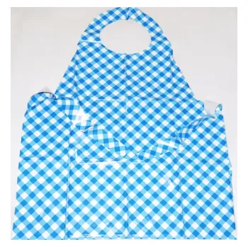 Zástěra na výtvarnou výchovu Modrá kostka