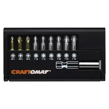 Bit Craftomat Sada bitů, PZ1, PZ2, TX10, TX15, TX20, TX25, TX30, TX40, 10 ks&nbsp;5206694001