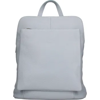 Dámská kožená batůžko-kabelka Italia Ella - světle modrá