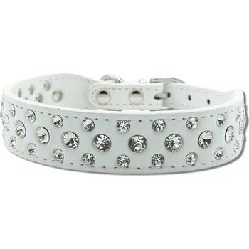 Obojek pro psa Sparkle star obojek Barva: Bílá, Velikost: 27 - 33 cm