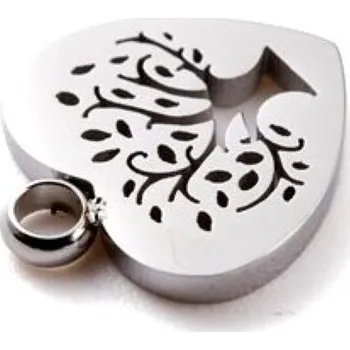 Přívěsek Pro Háčkování Přívěsek srdce 12 x 11 mm ocel