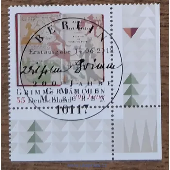 Poštovní známka SRN raz. 2938 pohádky bratří Grimmů, 200. výročí, r. 2012