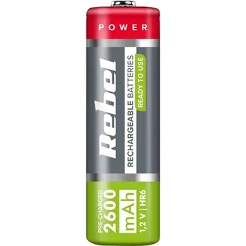 Článková baterie Rebel AKUMULÁTOR NIMH 1.2V 2600mAh AA/R6 READY TO USE