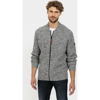 Pánský svetr SVETR CAMEL ACTIVE KNITTED JACKET ZEMENT