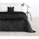 ArtFir Přehoz na postel LUIZ 3 | černá 170 x 210 cm