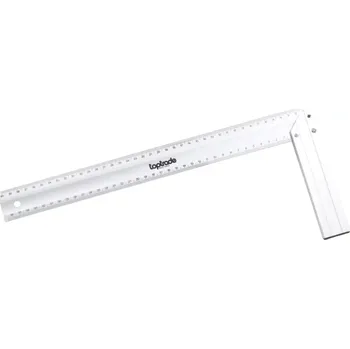 Úhloměr TOPTRADE úhelník hliníkový, zesílený, 400 mm (TOPTRADE úhelník hliníkový, zesílený, 400 mm)