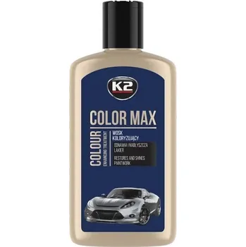 Autovosk K2 COLOR MAX - Tmavě Modrý vosk na lak, 250ml