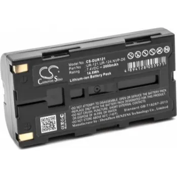 VHBW Baterie NVP-D6 / UR-121 pro Sanyo iDshot IDC-1000 / Xacti NV-DV35, 2000 mAh