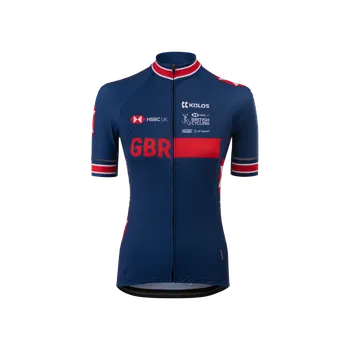 cyklistický dres KALAS GBCT Z | Cyklistický dres kr. rukáv ELITE | modrý | W | Velikost: 3