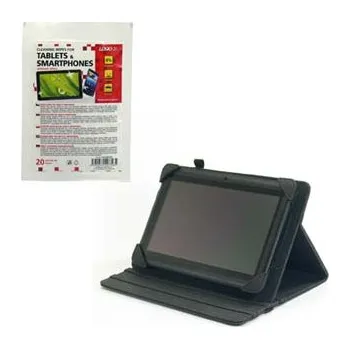 Pouzdro na tablet Obal na 7"-8", Obal, Business, černý z Polyuretan, s podstavcem, pogumované + Čisticí ubrousky, na tablet Logo, All New