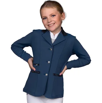 Jezdecké sako QHP Sako závodní Juliet QHP, dětské, petrol blue 164