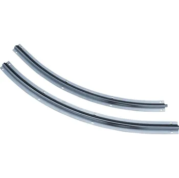 Pohon brány Pojezdová dráha s U drážkou ø20, poloměr 1m, rádius 90°- zinkovaná