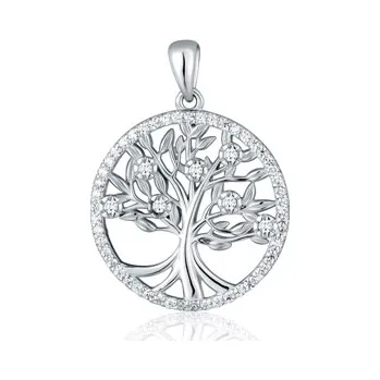 Šperk Stříbrný přívěšek strom života se zirkony SVLP1176XH2BI00