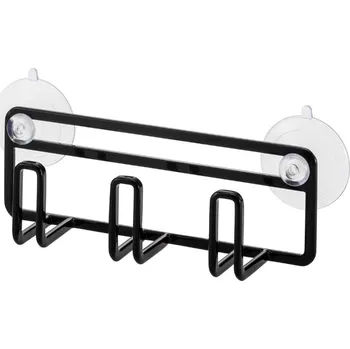 Odkapávač na nádobí YAMAZAKI Držák houbiček do dřezu Tower 4903, široký, černý