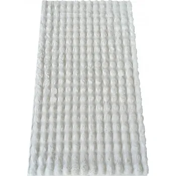 Koberec Kusový koberec MERLIN 3D bílý Jednobarevný 2cm až 2,9cm MERLIN 3D 20/20/150 80x150 Bílá