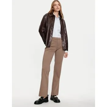 Fransa Kalhoty z materiálu 20613528 Hnědá Regular Fit 40