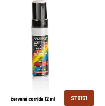Autolak Korekční tužka Motip Škoda červená corrida 12ml