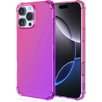 Pouzdro na mobilní telefon Kryt iPhone 16 Pro Shock duhový růžovo-fialový (obal neboli pouzdro na iPhone 16 Pro)