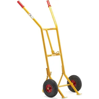 Vozík na sudy, 200 kg, žlutý