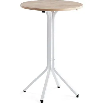 Jídelní stůl Stůl VARIOUS, Ø700 mm, výška 1050 mm, bílá, dub