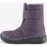 QUECHUA Dětské turistické nepromokavé sněhule na suchý zip SH 100 35 FIALOVÁ