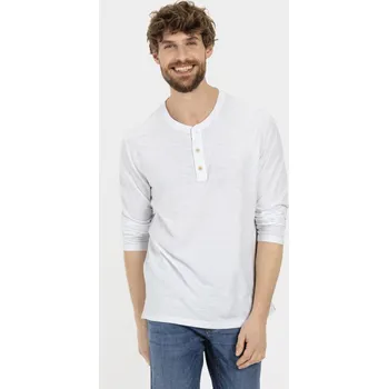 TRIČKO CAMEL ACTIVE HENLEY 1/1 ARM WHITE