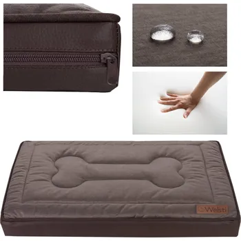 Pelíšek pro psa Welsti ortopedické pelíšek pro psa, hnědý, 130 cm x 90 cm