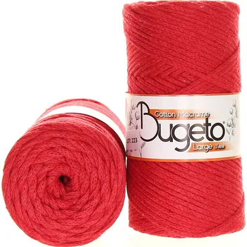Příze Maccaroni Cotton Macrame Large 3mm červená 501-223
