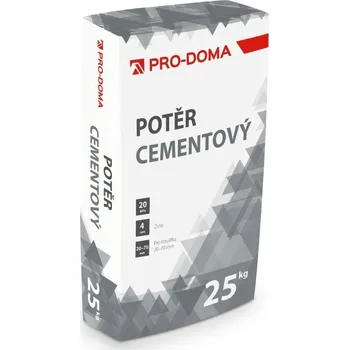 beton Potěr cementový PRO-DOMA 4 mm 20 MPa – 25 kg