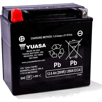 Motobaterie Yuasa Baterie YTX14 YTX14_WC