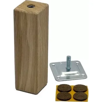 KENTING Dřevěná nábytková nožka HRANA-SUR 45x45x150, dub surový