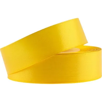 Stuha Stuha saténová 25mm/32m dark yellow (tmavě žlutá)