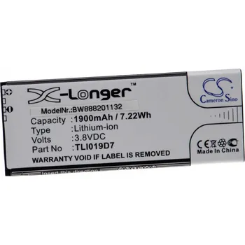 Baterie pro mobilní telefon VHBW Baterie pro Alcatel 1 Dual SIM TCL / U3A, 1900 mAh