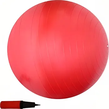 Gymnastický míč Gymball 75 cm + hustilka červený