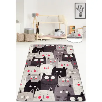 Bytový textil ASIR Předsíňový koberec (100 x 200 cm) CATS GRAY DJT šedý