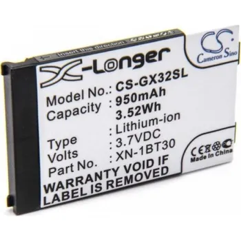 Audio kabel VHBW Baterie pro Sharp GX15 / GX17 / GX25, 950 mAh