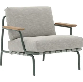 Muuto Křeslo Settle Lounge Chair, Ribbed Weave 2/dark green