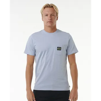 Pánské tričko Tričko Rip Curl HORIZON BADGE SS TEE Spray Blue velikost XL
