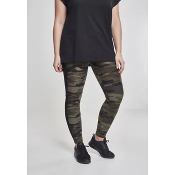 Dámské legíny Dámské legíny Camo Stripe woodcamo/blk Urban Classics černá | hnědá 2539342