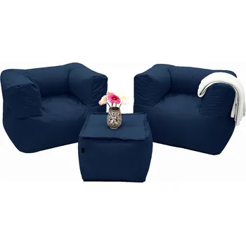 Zahradní sestava Textilní modulová sestava MODULTEX pro 2 osoby (tmavě modrá)