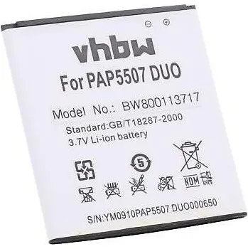 Baterie pro mobilní telefon VHBW Baterie pro Prestigio MultiPhone 5507 Duo, 2000 mAh