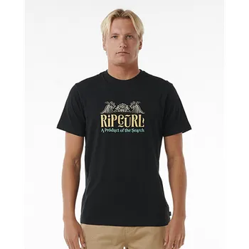 Pánské tričko Tričko Rip Curl HORIZON TEE Black velikost L
