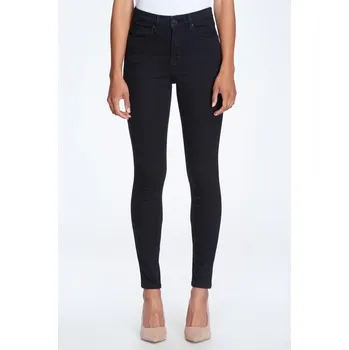 Dámské oblečení Dámské rifle Cross Jeans Judy P 429-013 Black Velikost: W34, Délka: L32