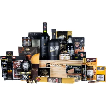 Dárkový potravinový koš Luxusní dárkový koš Golden Eye