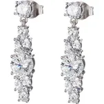 Stříbrné náušnice Love Heart s kubickou zirkonií Preciosa 6874 00