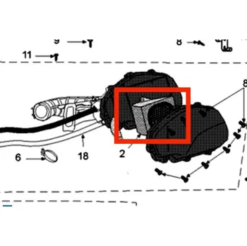 Filtr pro motocykl Peugeot Vzduchový filtr 803362