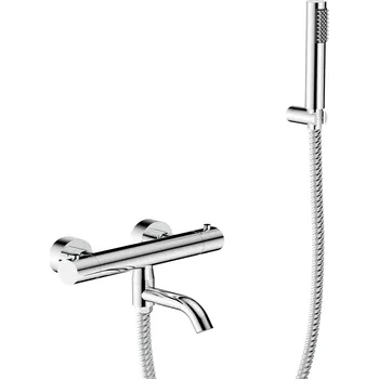 Vodovodní baterie Nástěnná termostatická vanová baterie VEO chrom s příslušenstvím (10804) HOPA