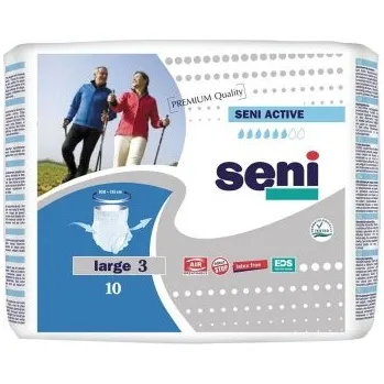 Absorpční kalhotky Seni Active L—natahovací, boky 100-135cm, savost 1400ml, 10ks